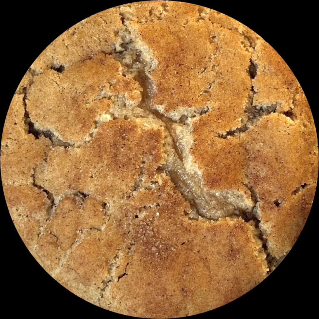 A chai spice snickerdoodle cookie